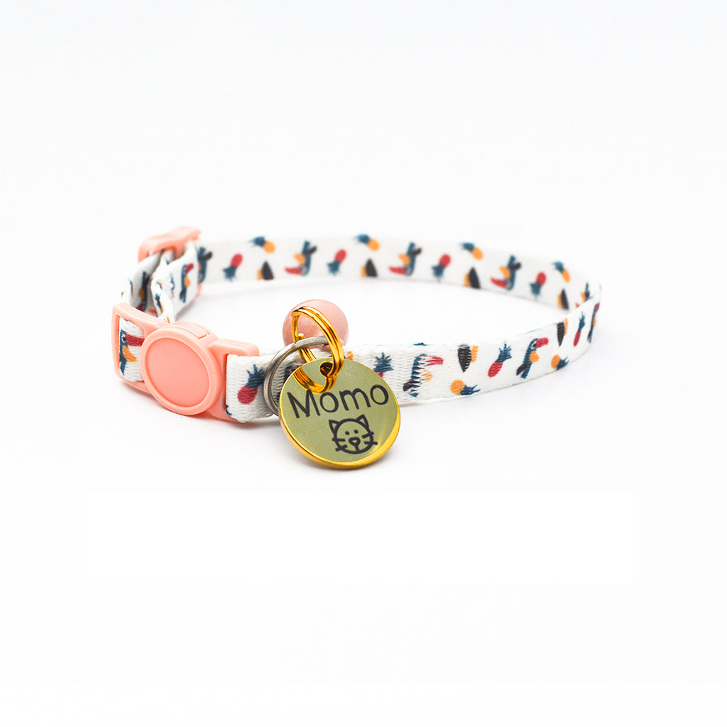 Cat Collar Breakaway - Nature Designs with ID Tag