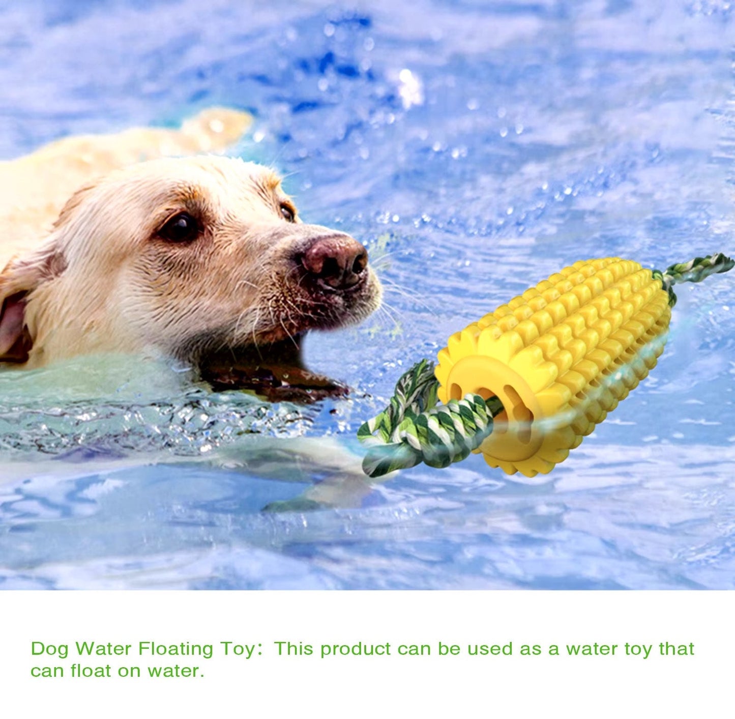 Indestructible Chew Toy for Aggressive Chewers Dog – Corn-Shaped