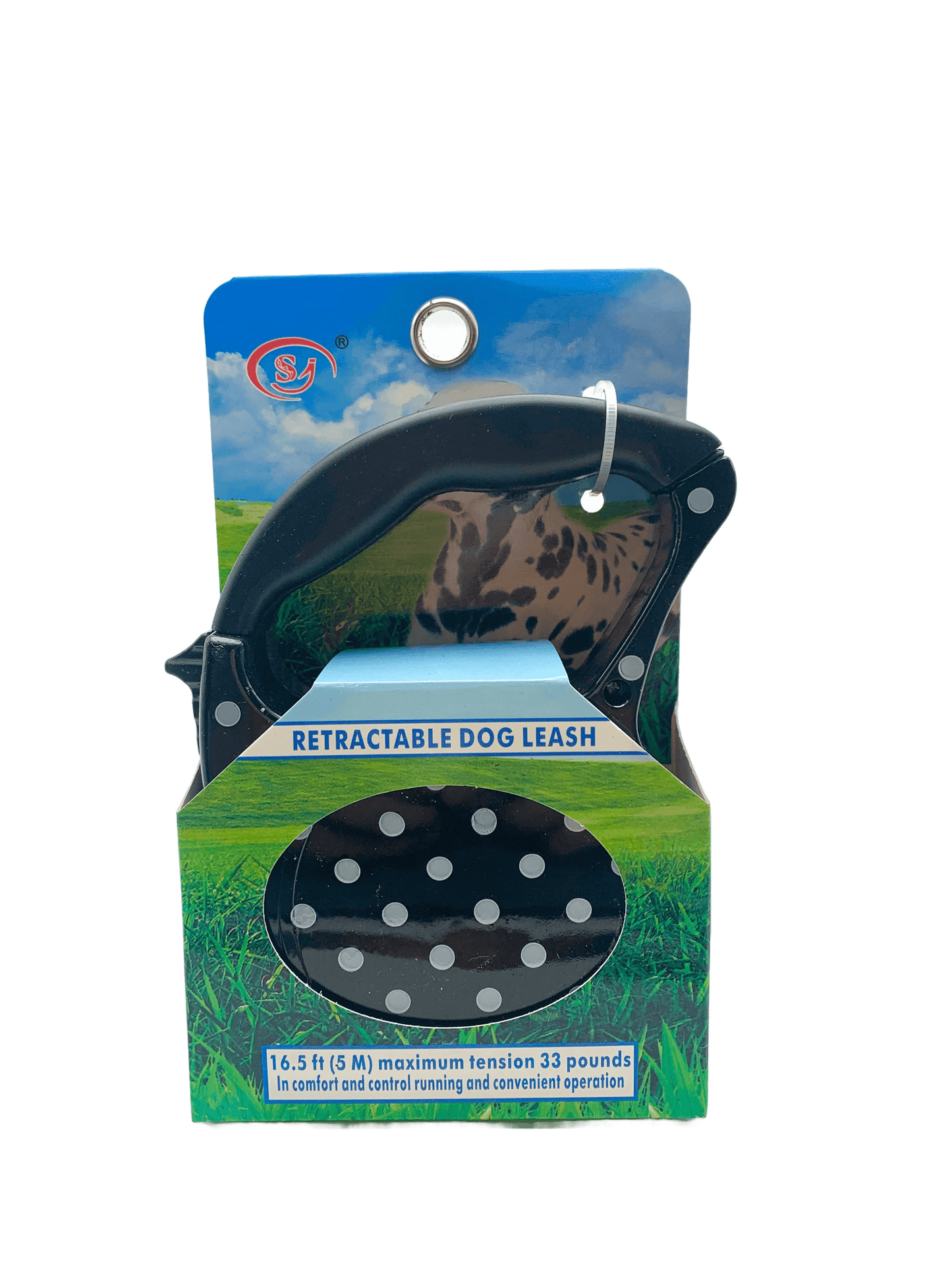 Laisse rétractable - Picot noir