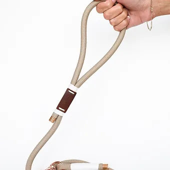 Lila Pawtique Luxury Paracord Rope Style Dog Leash Pink Rose