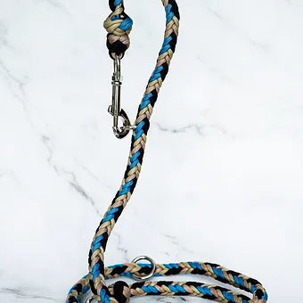 Lila Pawtique Luxury Macrame Style Pet Leash Ocean