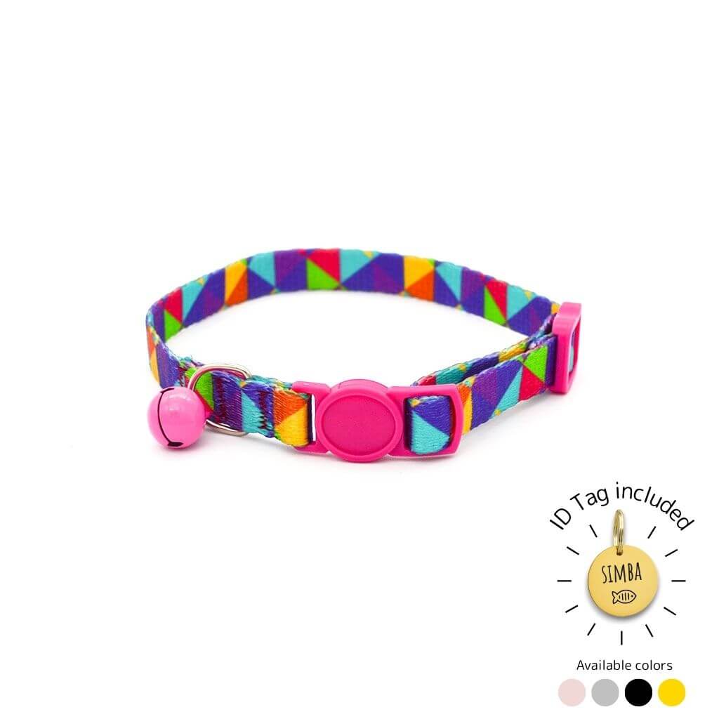Cat Collar Breakaway - Abstract Designs with ID Tag