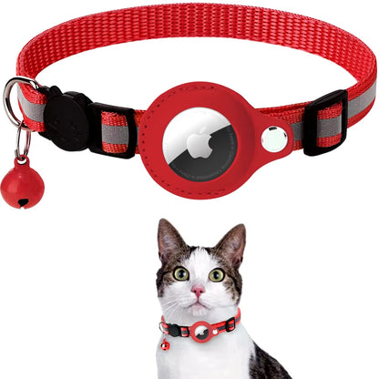 Pet AirTag Holder Collar – Anti-Loss for Cats & Dogs