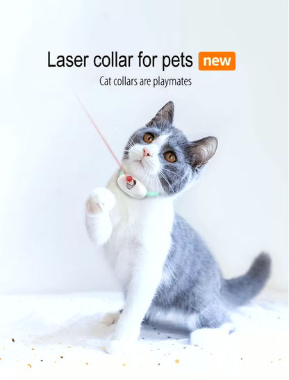 Smart Laser Cat Collar – Interactive Toy for Active Play