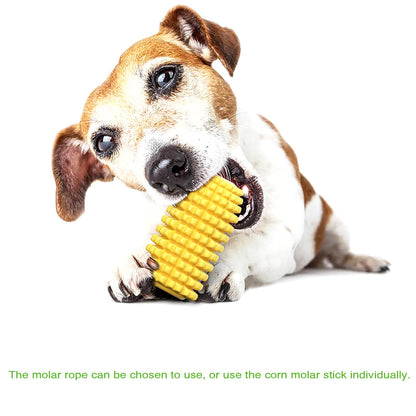 Indestructible Chew Toy for Aggressive Chewers Dog – Corn-Shaped