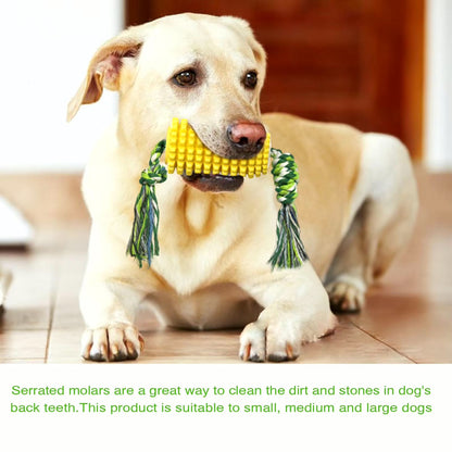 Indestructible Chew Toy for Aggressive Chewers Dog – Corn-Shaped