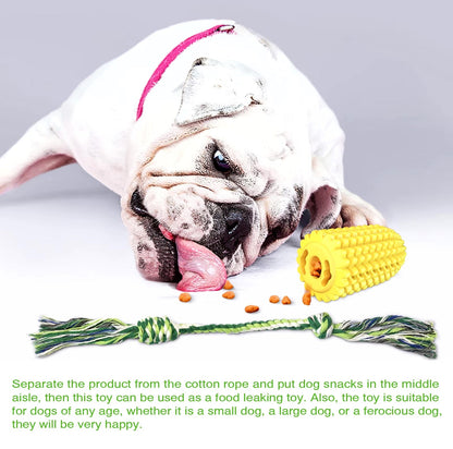 Indestructible Chew Toy for Aggressive Chewers Dog – Corn-Shaped