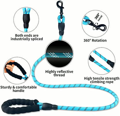 Reflective Dog Leash – Durable Safety for Night Walks