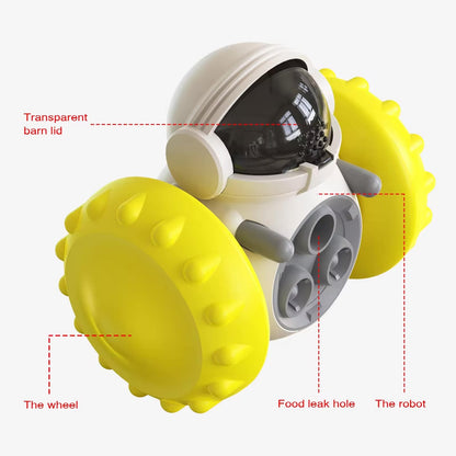 Interactive Robot Slow Feeder Toy – For Dogs & Cats