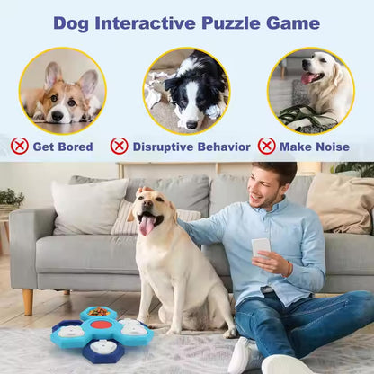 Dog Puzzle Toy – Honeycomb Interactive Feeder
