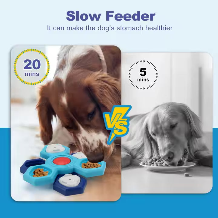 Dog Puzzle Toy – Honeycomb Interactive Feeder