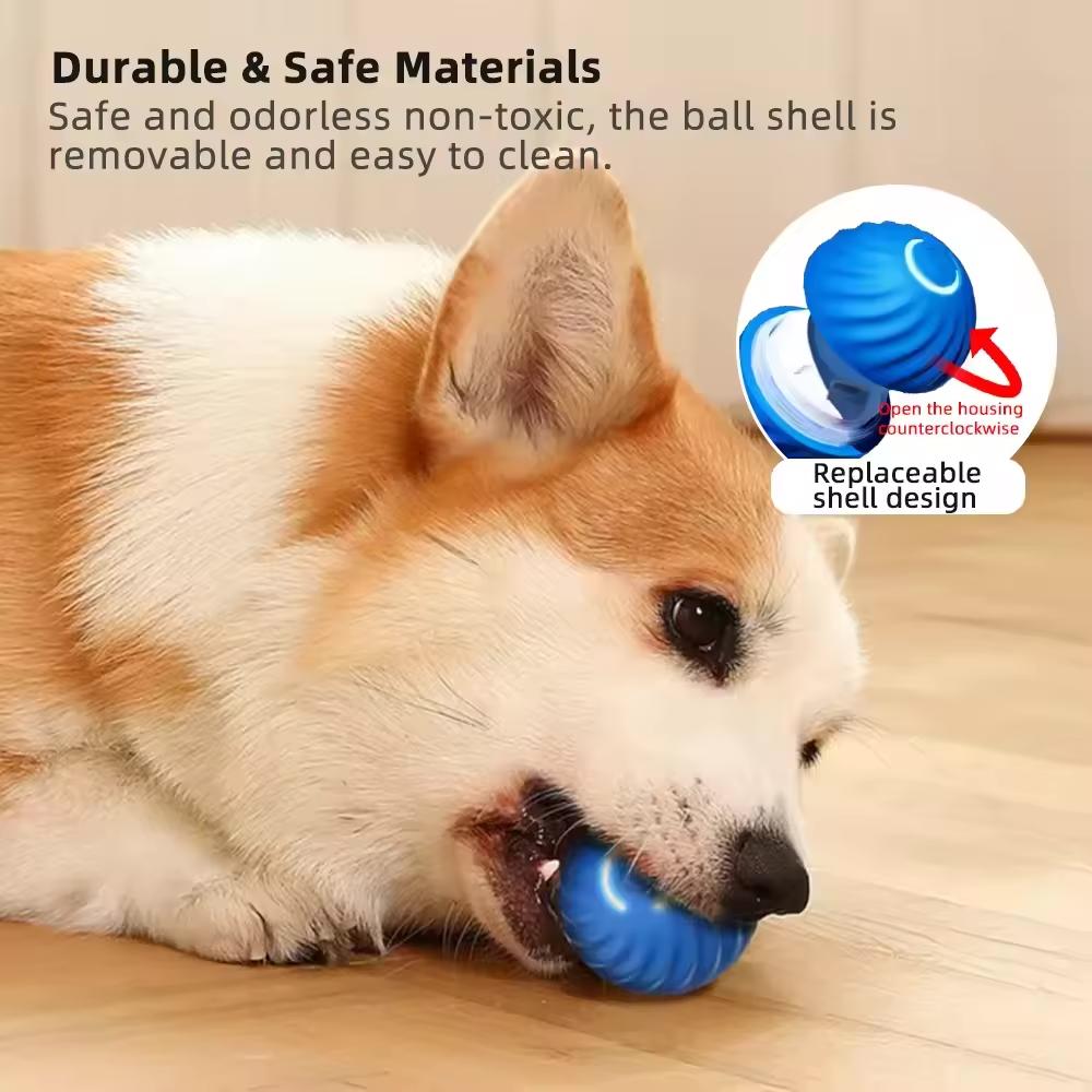 Vibrating Dog Ball Toy for Dogs & Cats – Interactive Bouncing