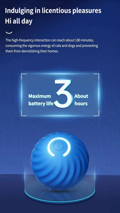 Vibrating Dog Ball Toy for Dogs & Cats – Interactive Bouncing