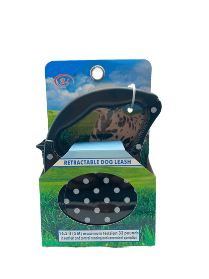 Laisse rétractable - Picot noir