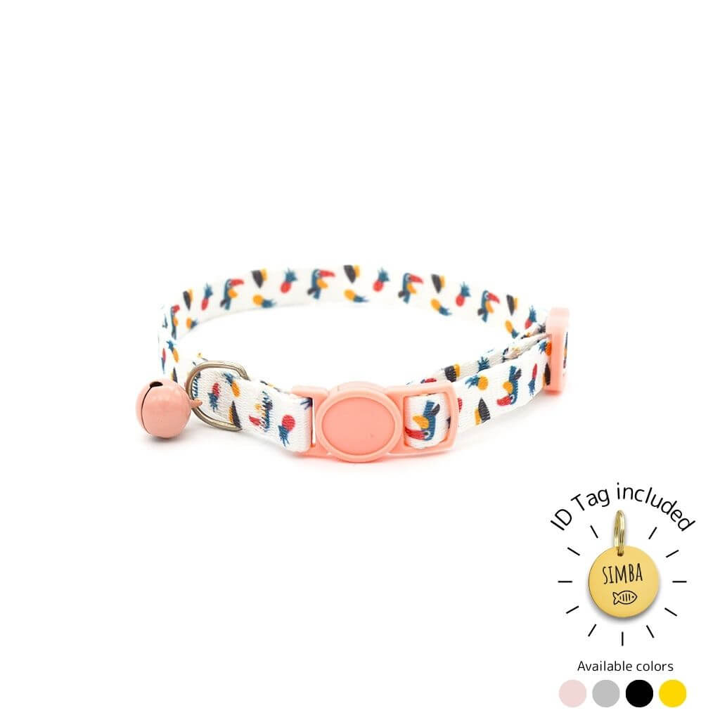 Cat Collar Breakaway - Nature Designs with ID Tag