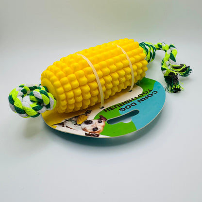 Indestructible Chew Toy for Aggressive Chewers Dog – Corn-Shaped