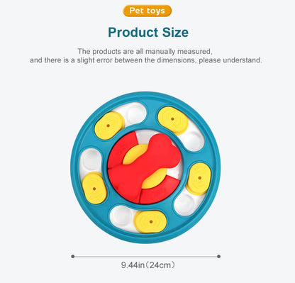Round Interactive Puzzle Feeder for Dogs