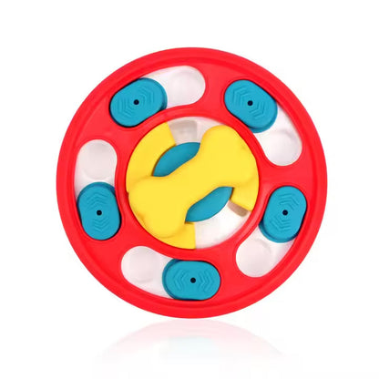 Round Interactive Puzzle Feeder for Dogs