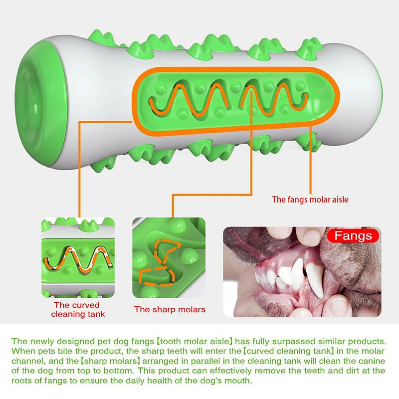 Rubber Dog Molar Toothbrush Toy