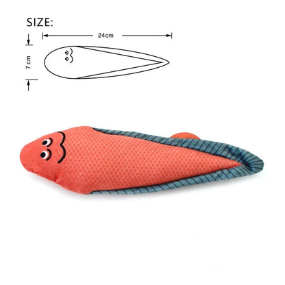 Interactive Cat Toy Plush Fish