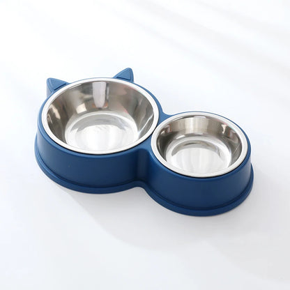 Stainless Steel Dog Cat Feeder Set