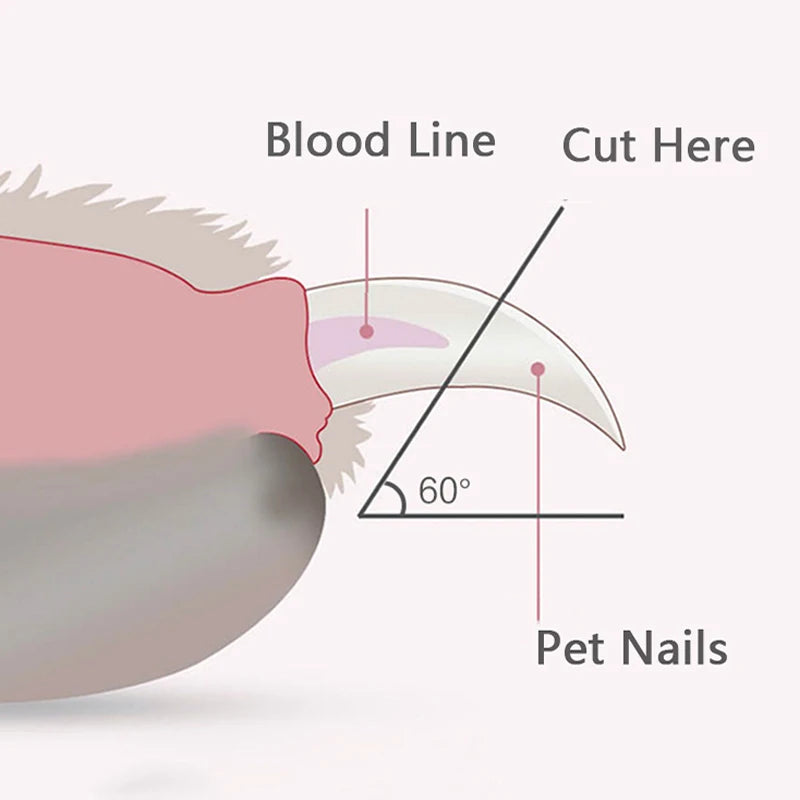 Pet Nail Clippers with LED Light