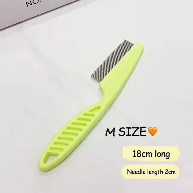 Pet Hair Shedding Comb Stainless Steel Flea Grooming Comb