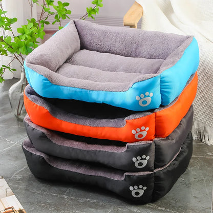 Soft Warm Square Dog Bed