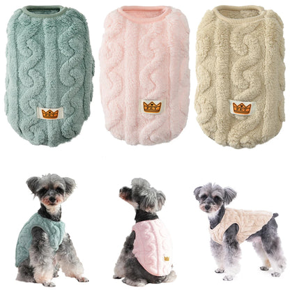 Soft Fleece Dog Sweater Warm Winter Apparel