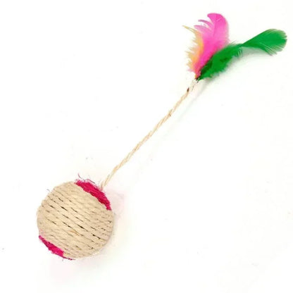 Interactive Sisal Cat Toy Ball