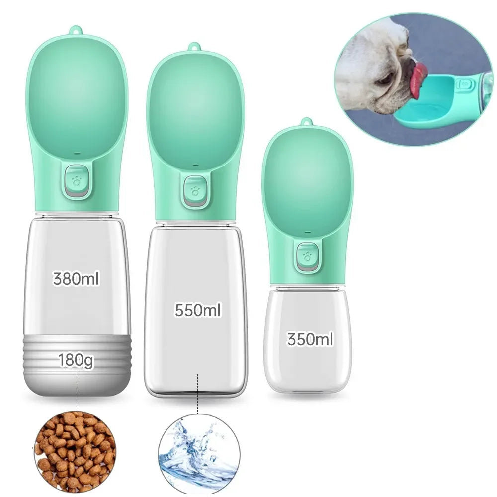 Portable Dog Water Bottle & Food Dispenser