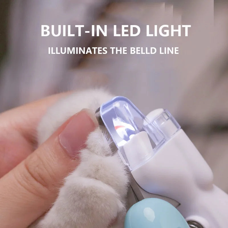 Pet Nail Clippers with LED Light