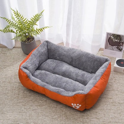 Soft Warm Square Dog Bed