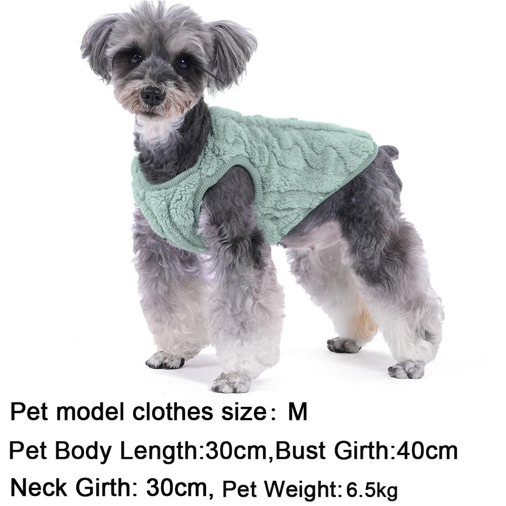 Soft Fleece Dog Sweater Warm Winter Apparel