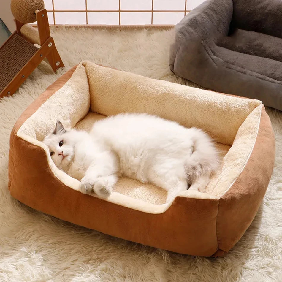 Soft Plush Cat Bed for Pets