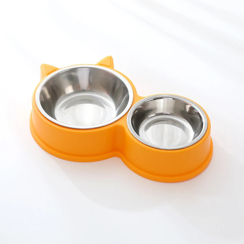 Stainless Steel Dog Cat Feeder Set