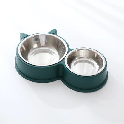 Stainless Steel Dog Cat Feeder Set