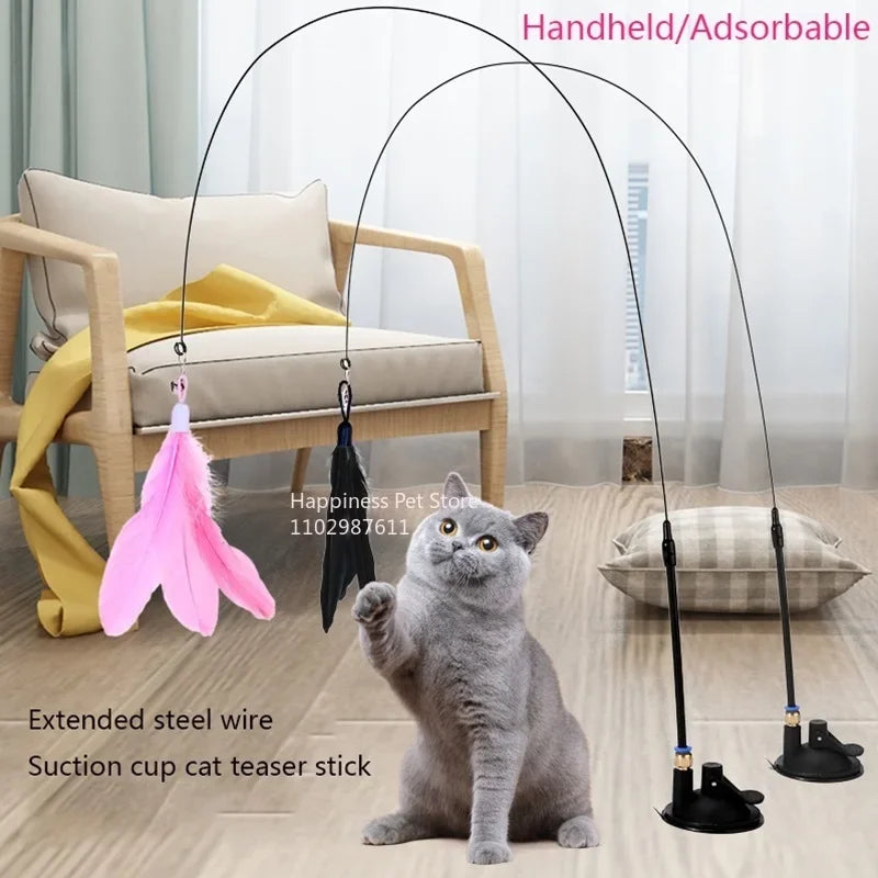 Interactive Cat Teaser Stick with Bell