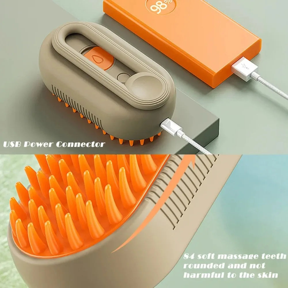 3-in-1 Cat Dog Steamy Brush