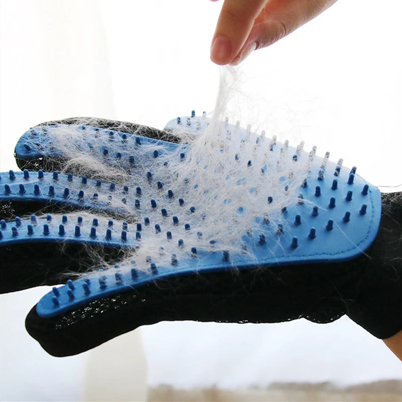 Pet Grooming Glove for Cats & Dogs