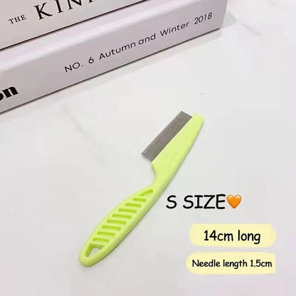 Pet Hair Shedding Comb Stainless Steel Flea Grooming Comb