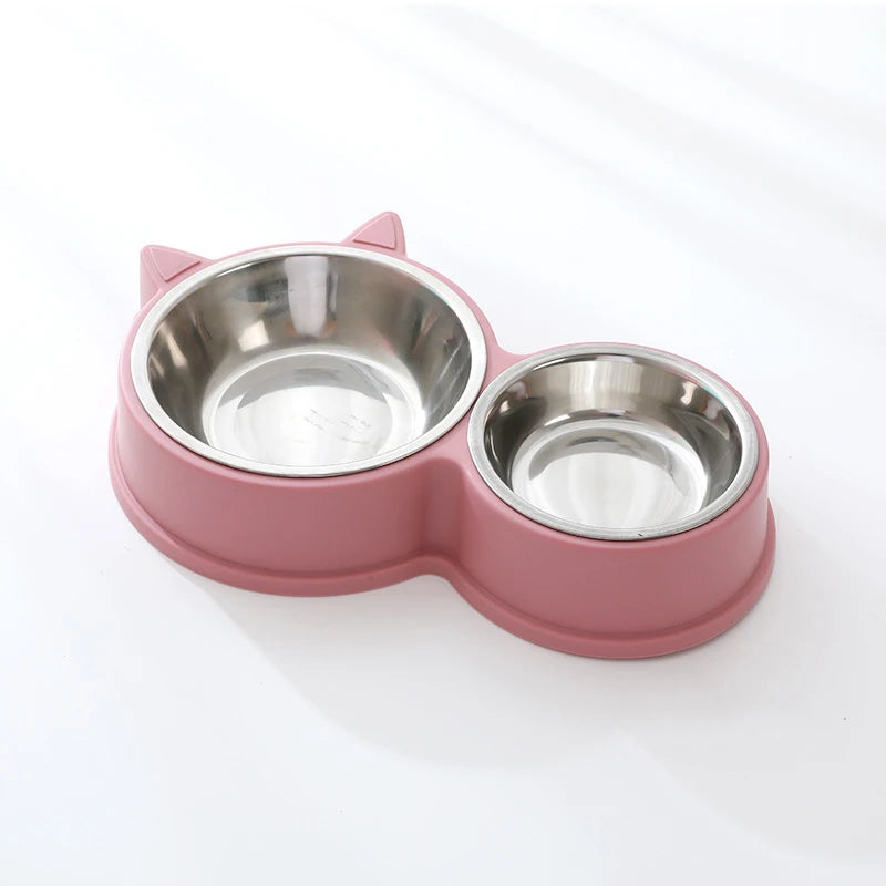 Stainless Steel Dog Cat Feeder Set