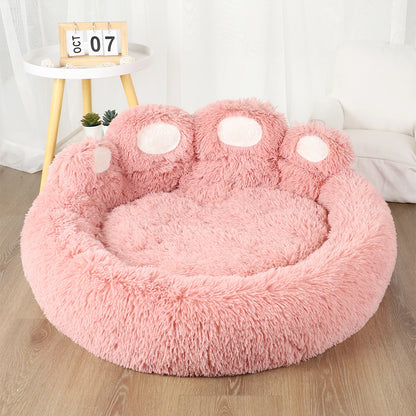 Fluffy Dog Bed Plush Large Cushion