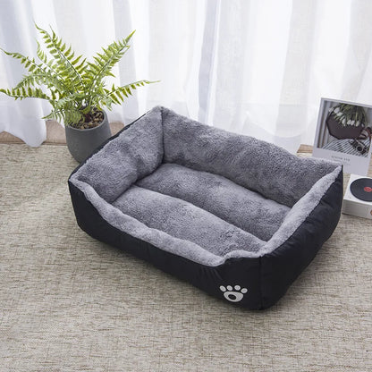 Soft Warm Square Dog Bed