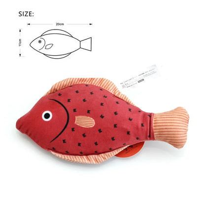 Interactive Cat Toy Plush Fish