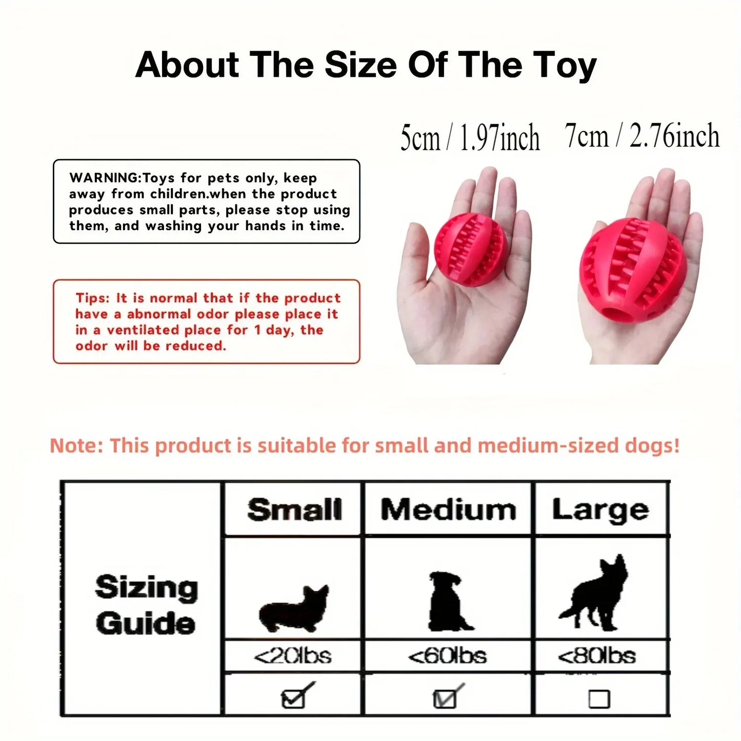 Nontoxic Rubber Dog Toy Ball