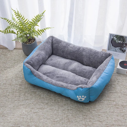 Soft Warm Square Dog Bed