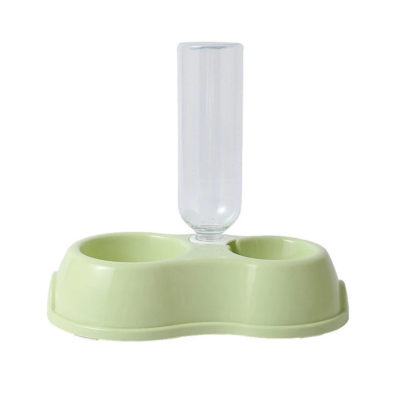 Automatic Double Pet Bowl with Water Dispenser