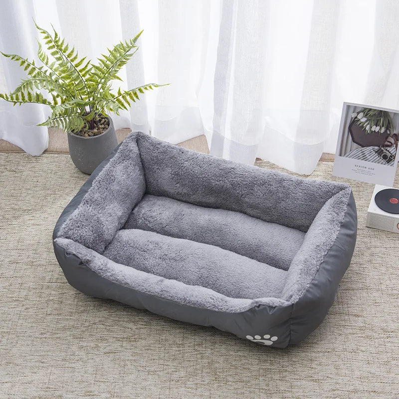 Soft Warm Square Dog Bed