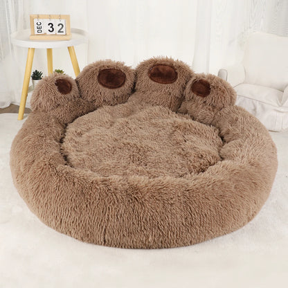 Fluffy Dog Bed Plush Large Cushion